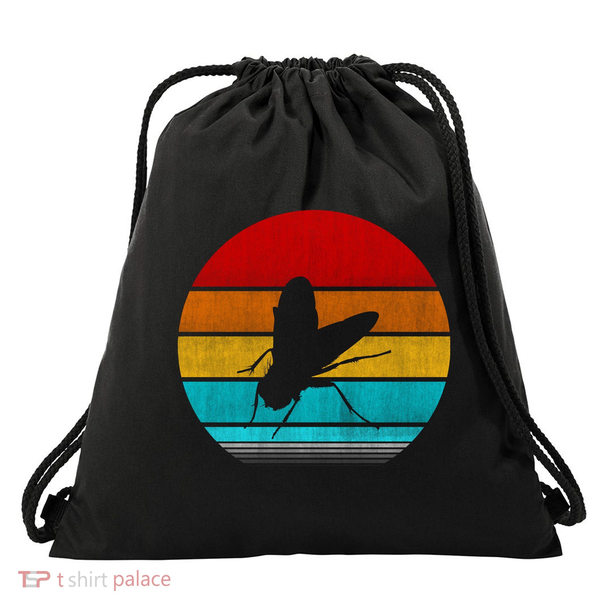 Fly Insect Drawstring Bag