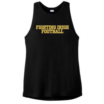 Fighting Irish Football Ladies PosiCharge Tri-Blend Wicking Tank