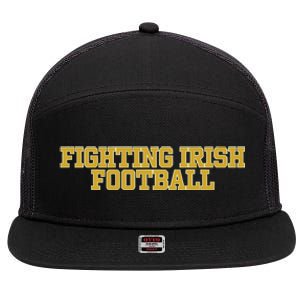 Fighting Irish Football 7 Panel Mesh Trucker Snapback Hat