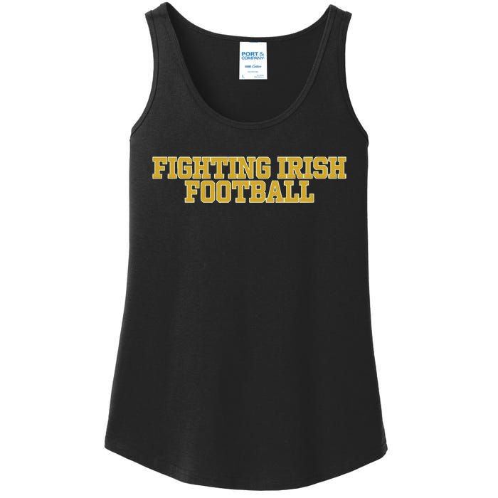 Fighting Irish Football Ladies Essential Tank