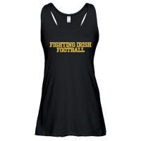 Fighting Irish Football Ladies Essential Flowy Tank