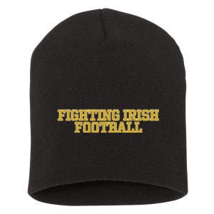 Fighting Irish Football Short Acrylic Beanie