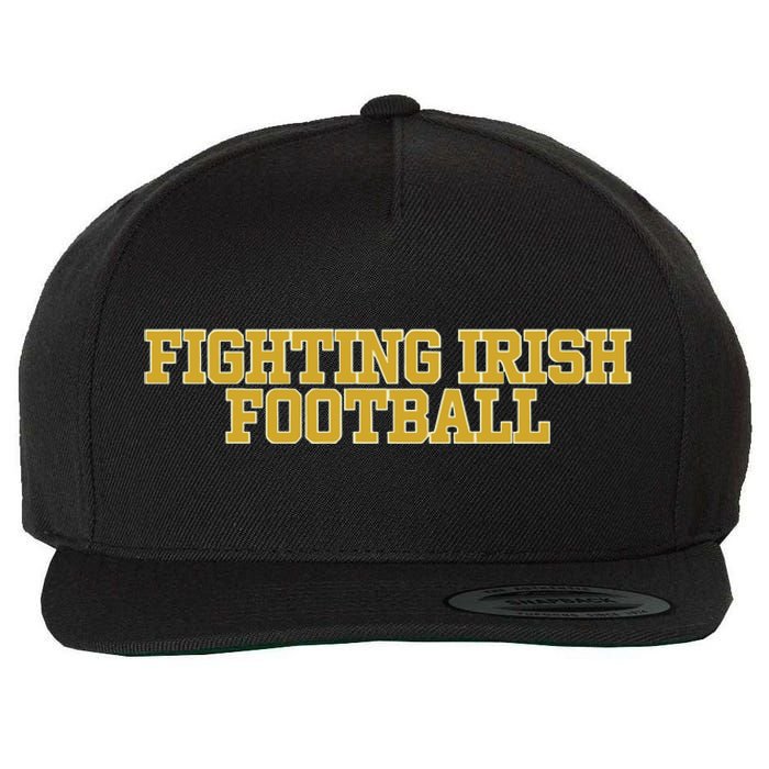 Fighting Irish Football Wool Snapback Cap