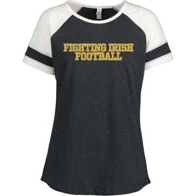 Fighting Irish Football Enza Ladies Jersey Colorblock Tee