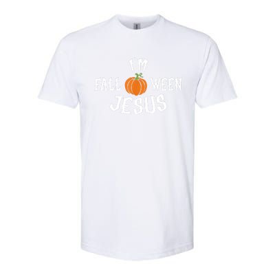 Funny Im Falloween Jesus Halloween Fall Pumpkin Christian Softstyle® CVC T-Shirt