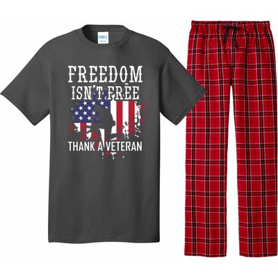 Freedom IsnT Free Thank A Veteran Military Support Gift Pajama Set