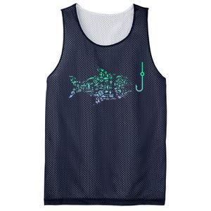 Fishing Icon For Fisherman Fish Hook Fishing Mesh Reversible Basketball Jersey Tank