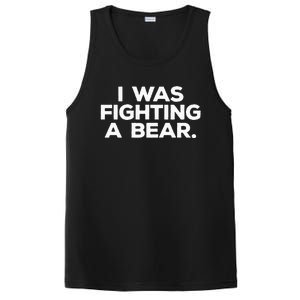 Funny Injury Get Well Gift I Was Fighting A Bear PosiCharge Competitor Tank