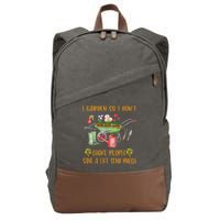 Funny I Garden So I Dont Choke People Gardening Cotton Canvas Backpack