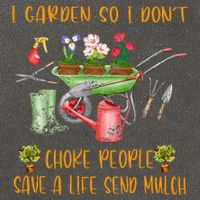Funny I Garden So I Dont Choke People Gardening Cotton Canvas Backpack