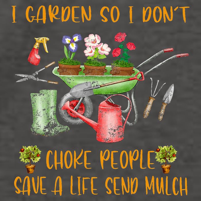 Funny I Garden So I Dont Choke People Gardening Vector Backpack
