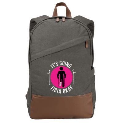Funny ItS Going Tibia Okay Cotton Canvas Backpack