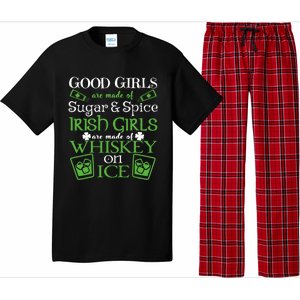 Funny Irish Girls Are Whiskey On Ice St. Patrick's Day Gift Pajama Set