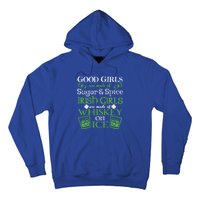 Funny Irish Girls Are Whiskey On Ice St. Patrick's Day Gift Hoodie