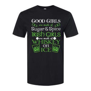 Funny Irish Girls Are Whiskey On Ice St. Patrick's Day Gift Softstyle CVC T-Shirt