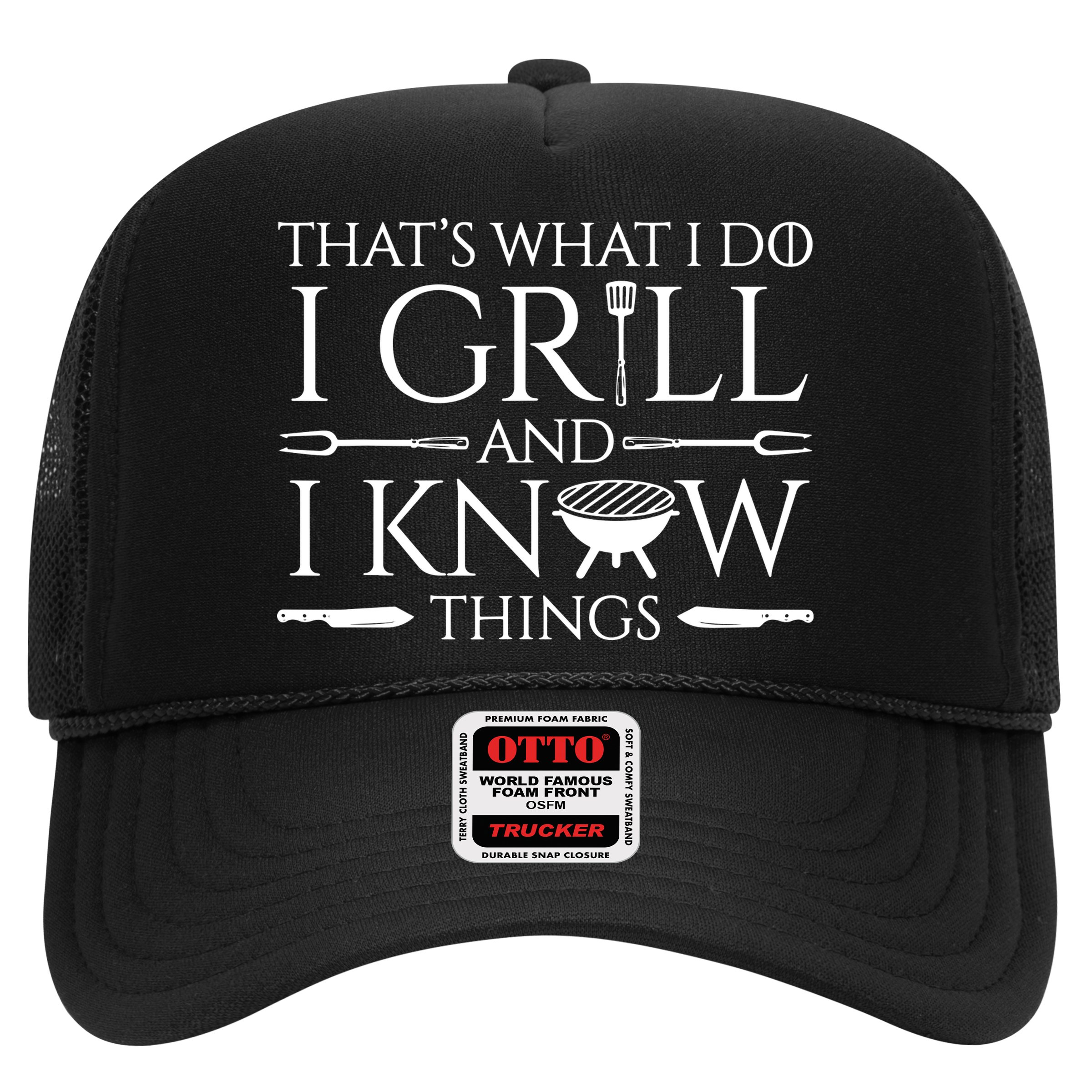 Fun I Grill And Know Things Meat Lover Barbecue Hat