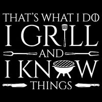 Fun I Grill And Know Things Meat Lover Barbecue Cropped Pullover Crew