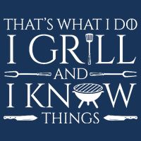 Fun I Grill And Know Things Meat Lover Barbecue Cooling Performance Crew T-Shirt
