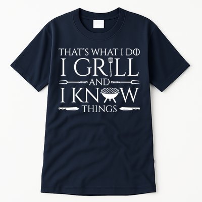Fun I Grill And Know Things Meat Lover Barbecue Tall T-Shirt