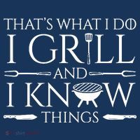 Fun I Grill And Know Things Meat Lover Barbecue Flatbill Hat