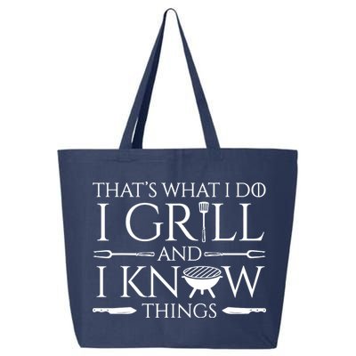Fun I Grill And Know Things Meat Lover Barbecue 25L Jumbo Tote