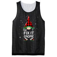 Fix It Gnome Buffalo Plaid Matching Family Christmas Mesh Reversible Basketball Jersey Tank