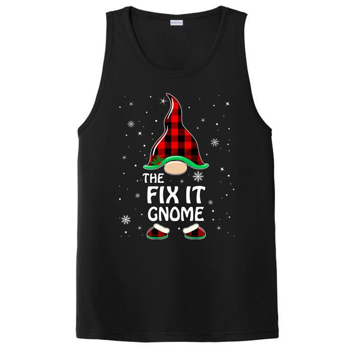 Fix It Gnome Buffalo Plaid Matching Family Christmas PosiCharge Competitor Tank