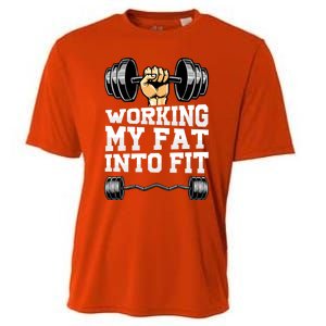 Fitness Inspiration Gym Motivation Sweat Is Just Fat Crying Gift Cooling Performance Crew T-Shirt