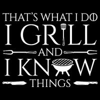 Fun I Grill And Know Things Meat Lover Barbecue Dad Gift Button
