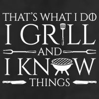 Fun I Grill And Know Things Meat Lover Barbecue Dad Gift 11oz C Handle Ceramic Mug