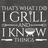 Fun I Grill And Know Things Meat Lover Barbecue Dad Gift Vector Backpack