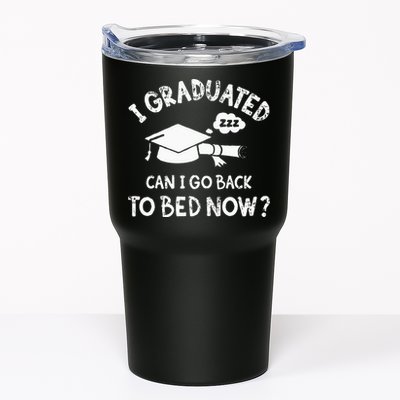 Funny I Graduated Can I Go Back To Bed Now For Graduation Tumbler