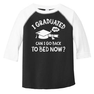 Funny I Graduated Can I Go Back To Bed Now For Graduation Toddler Fine Jersey T-Shirt