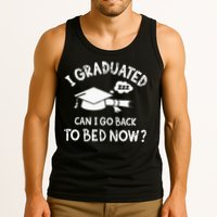 Funny I Graduated Can I Go Back To Bed Now For Graduation Tank Top