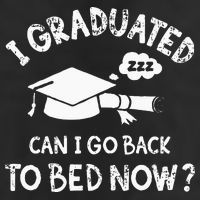 Funny I Graduated Can I Go Back To Bed Now For Graduation Microfiber Hand Towel