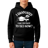 Funny I Graduated Can I Go Back To Bed Now For Graduation Kids Hoodie