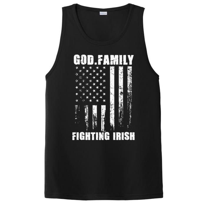 Fighting Irish God. Family. Vintage Usa Flag PosiCharge Competitor Tank