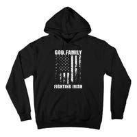 Fighting Irish God. Family. Vintage Usa Flag Tall Hoodie