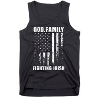 Fighting Irish God. Family. Vintage Usa Flag Tank Top