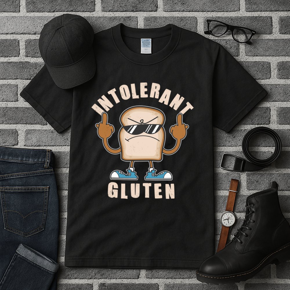Funny Intolerant Gluten  Tall T-Shirt
