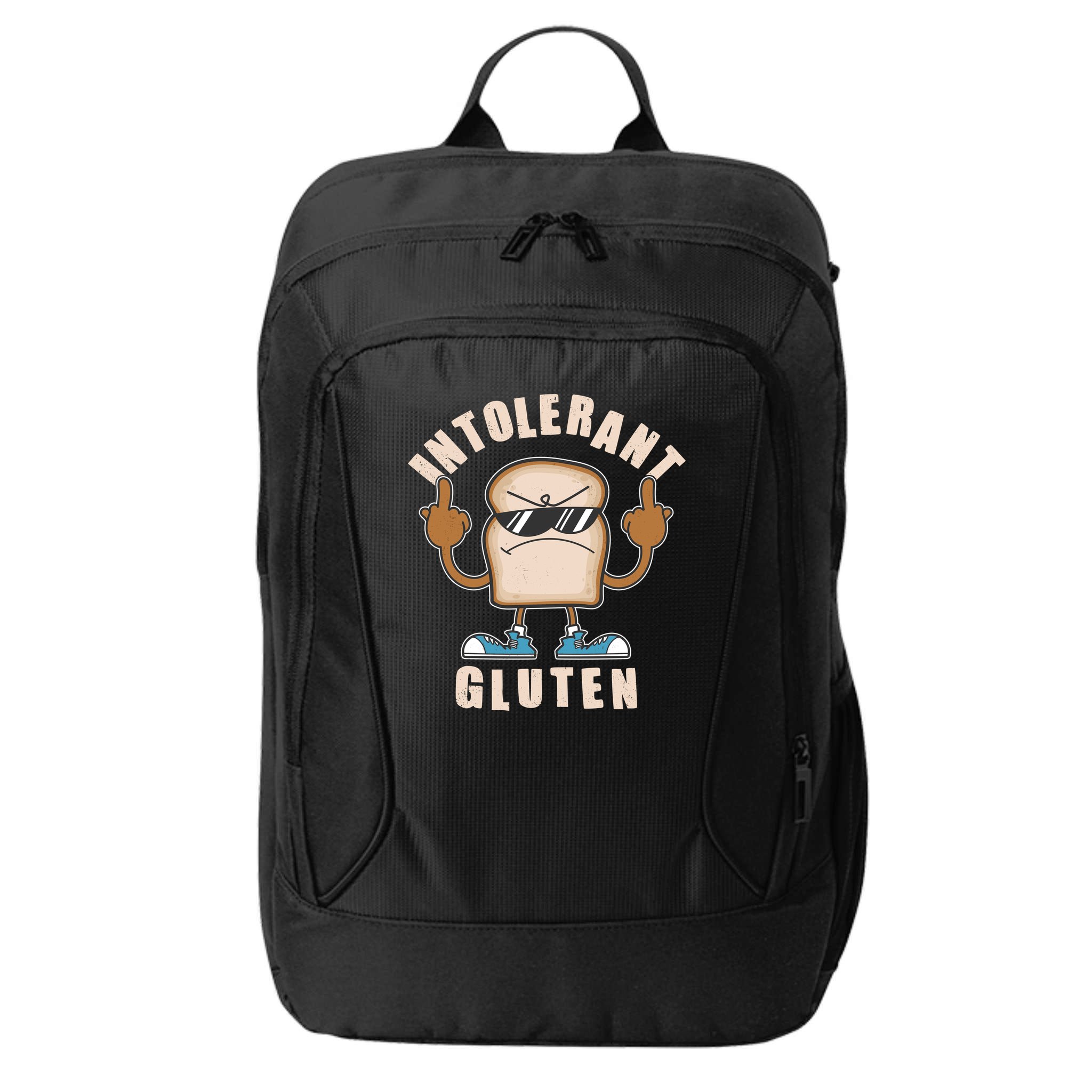 Funny Intolerant Gluten  City Backpack