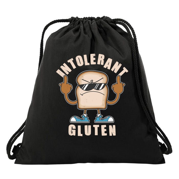 Funny Intolerant Gluten  Drawstring Bag