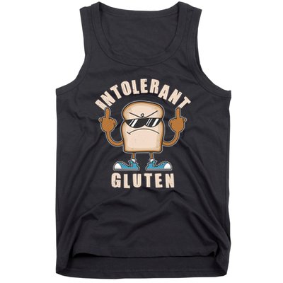 Funny Intolerant Gluten  Tank Top