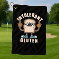 Funny Intolerant Gluten  Golf Towel