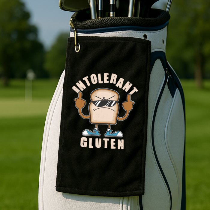 Funny Intolerant Gluten  Golf Towel