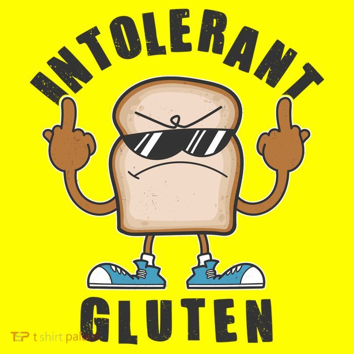 Funny Intolerant Gluten  Button