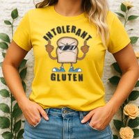 Funny Intolerant Gluten  Womens T-Shirt