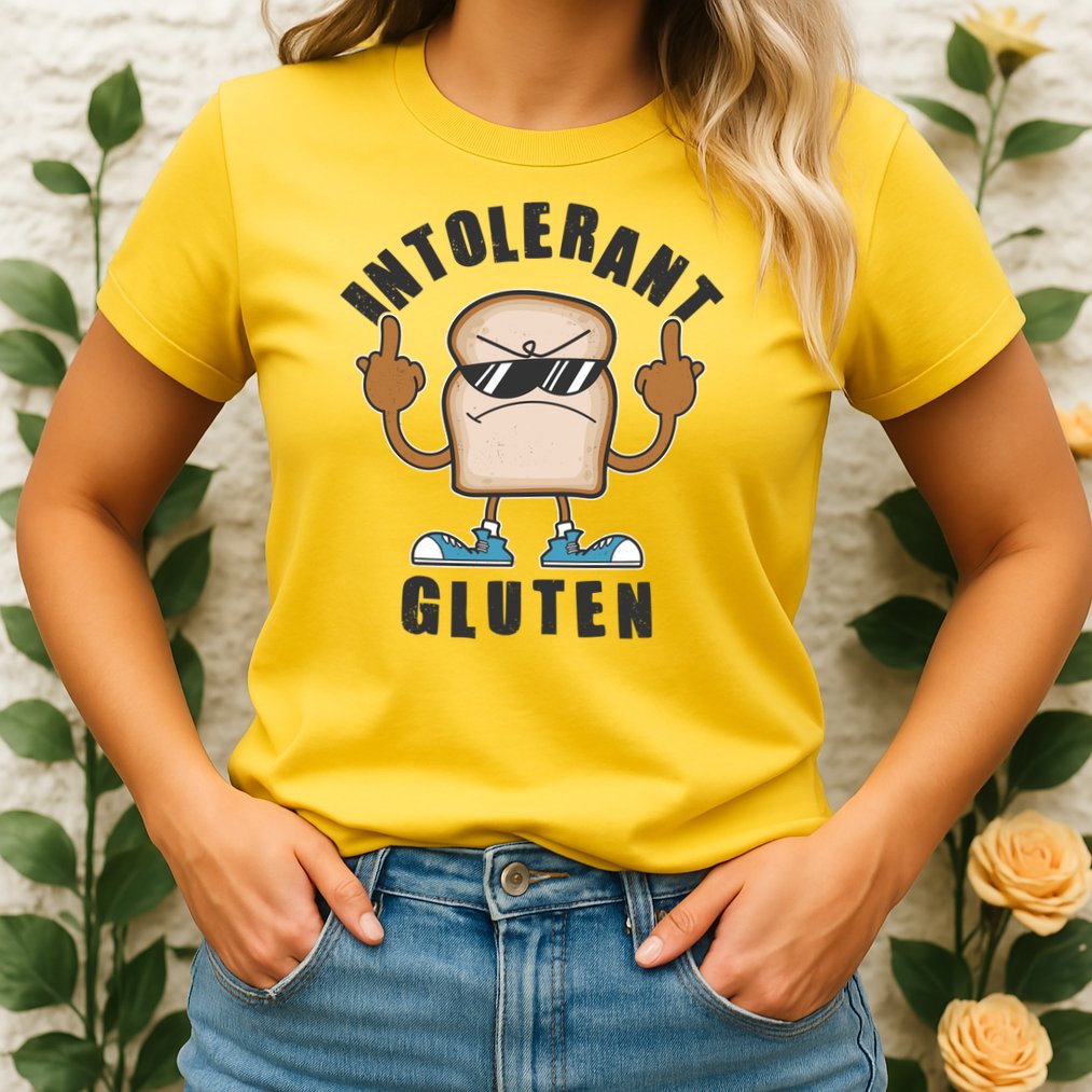 Funny Intolerant Gluten  Womens T-Shirt
