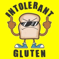 Funny Intolerant Gluten  Womens T-Shirt