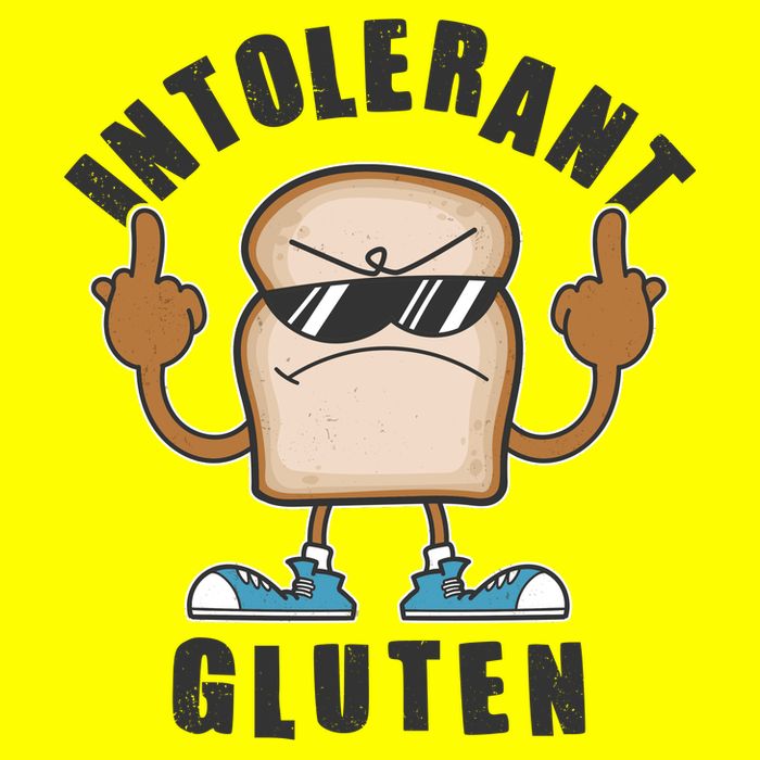 Funny Intolerant Gluten  Womens T-Shirt